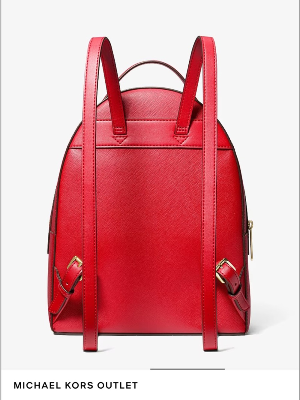 MK Michael Kors Red Sheila Medium Leather-Look Backpack - Picture 2 of 5
